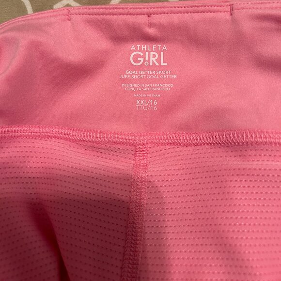 Athleta Girl Goal Getter Skort Jupe Short Goal - Pink - XXL (16) - Picture 7 of 8